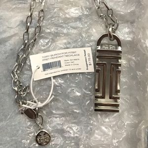 BNWT Tory burch for Fitbit fret pendant necklace