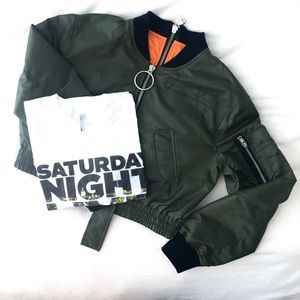| Zara | Cropped Bomber