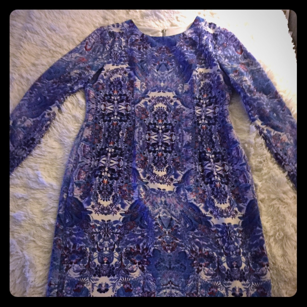 MIDI dress lightly lined cool kaleidoscope dress.