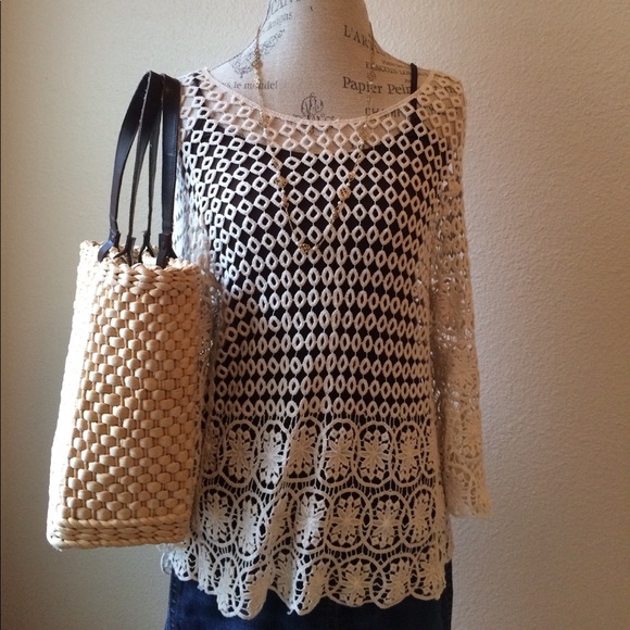 Beautiful Cream Color Embroidered Top. - Picture 4 of 5