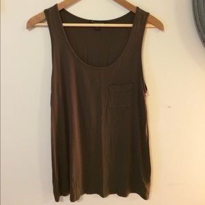 Olive green tank top