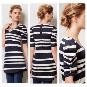 Anthropologie Deletta Ruched Tunic