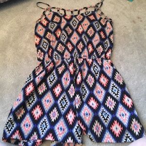 Patterned romper