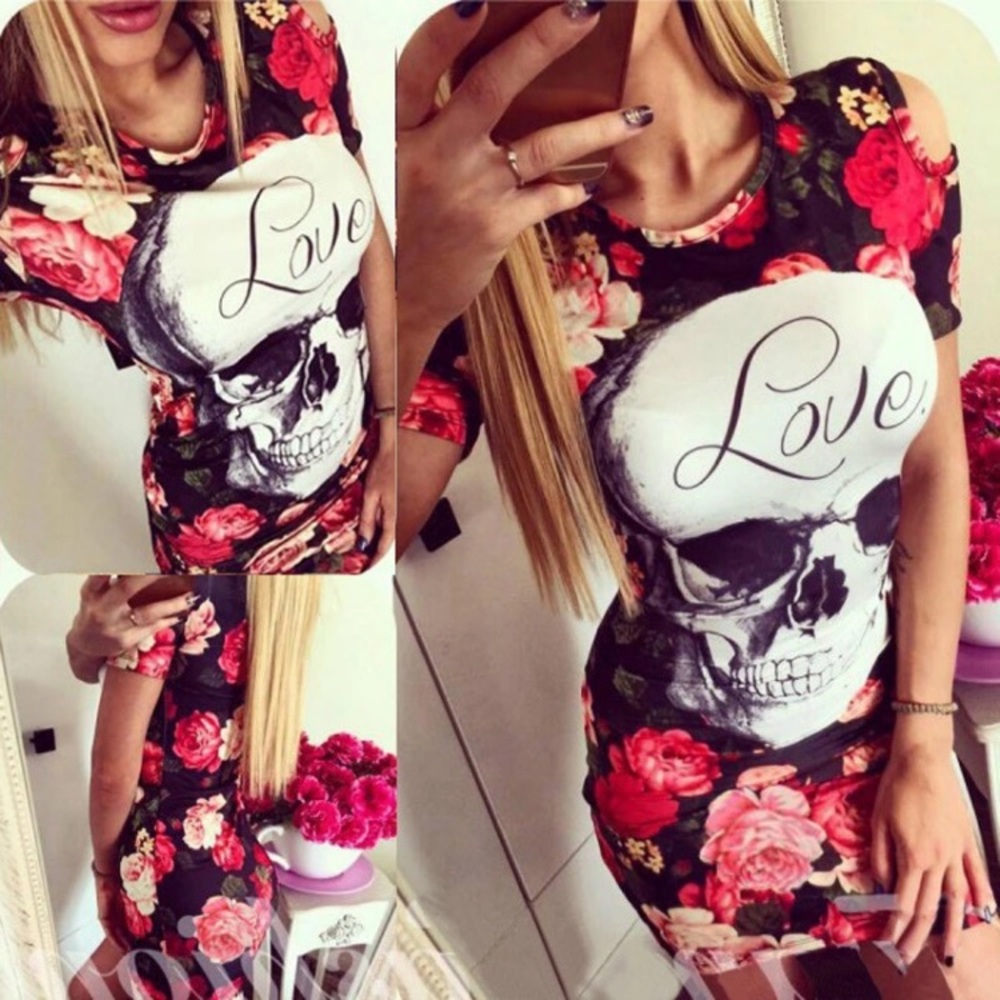 Floral Skull Dress