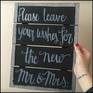 Wedding sign