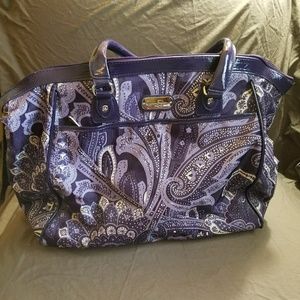 Purple floral Jessica Simpson Weekender Bag!