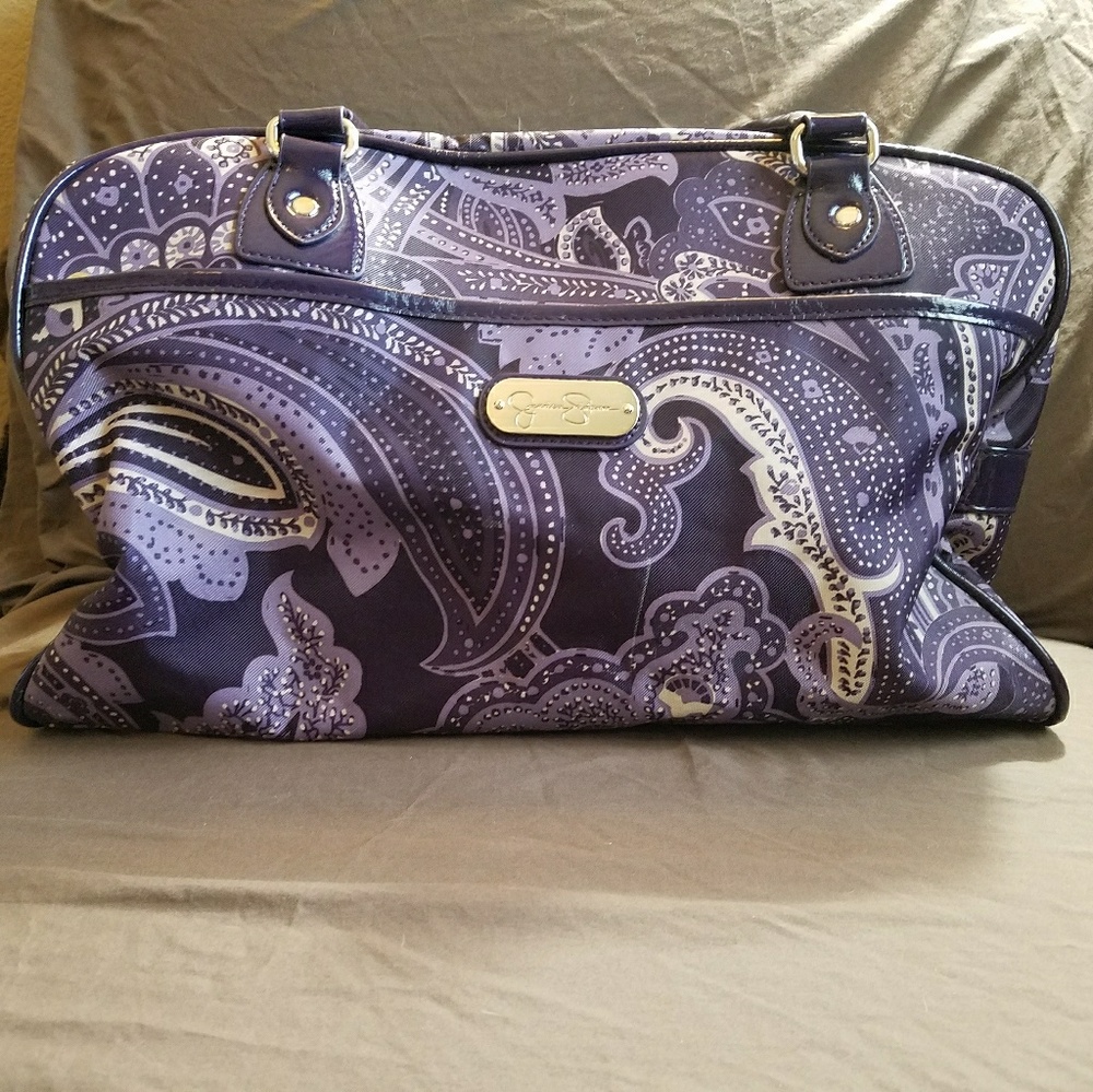 Purple Floral Jessica Simpson Weekender Bag!