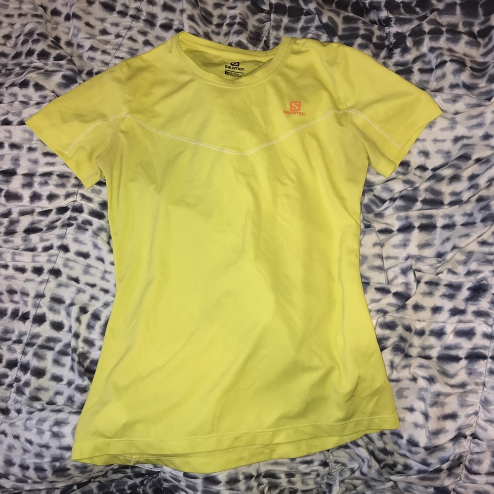 Yellow Solomon wok out shirt