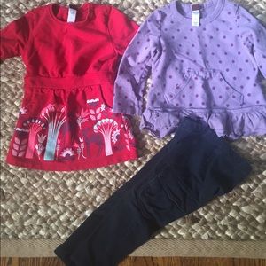 2 Tea Collection tops and cargo pant