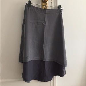 Gray blue skirt - long in back