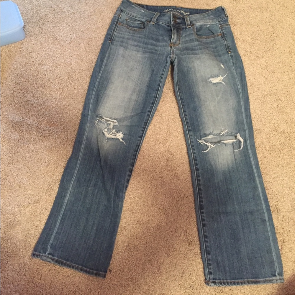 American Eagle ankle length jeans.