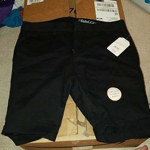 Black 10" Chino Shorts