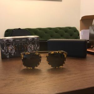 Krewe Matte Osaka Tortoise Polarized Sunglasses