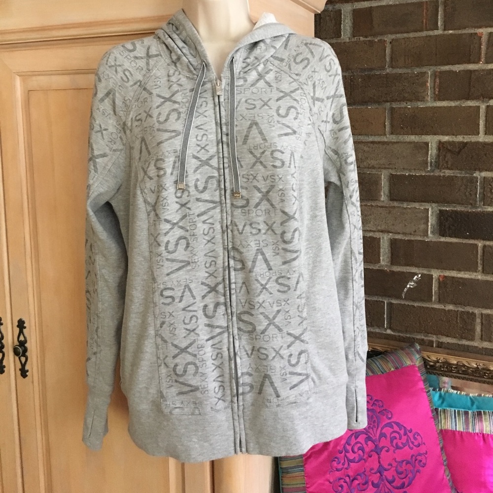 VSX VICTORIAS SECRET SEXY SPORT FULLZIP HOODIE L