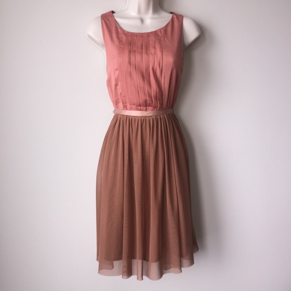 Forever 21 Dresses & Skirts - Forever 21 Peach & Brown Dress