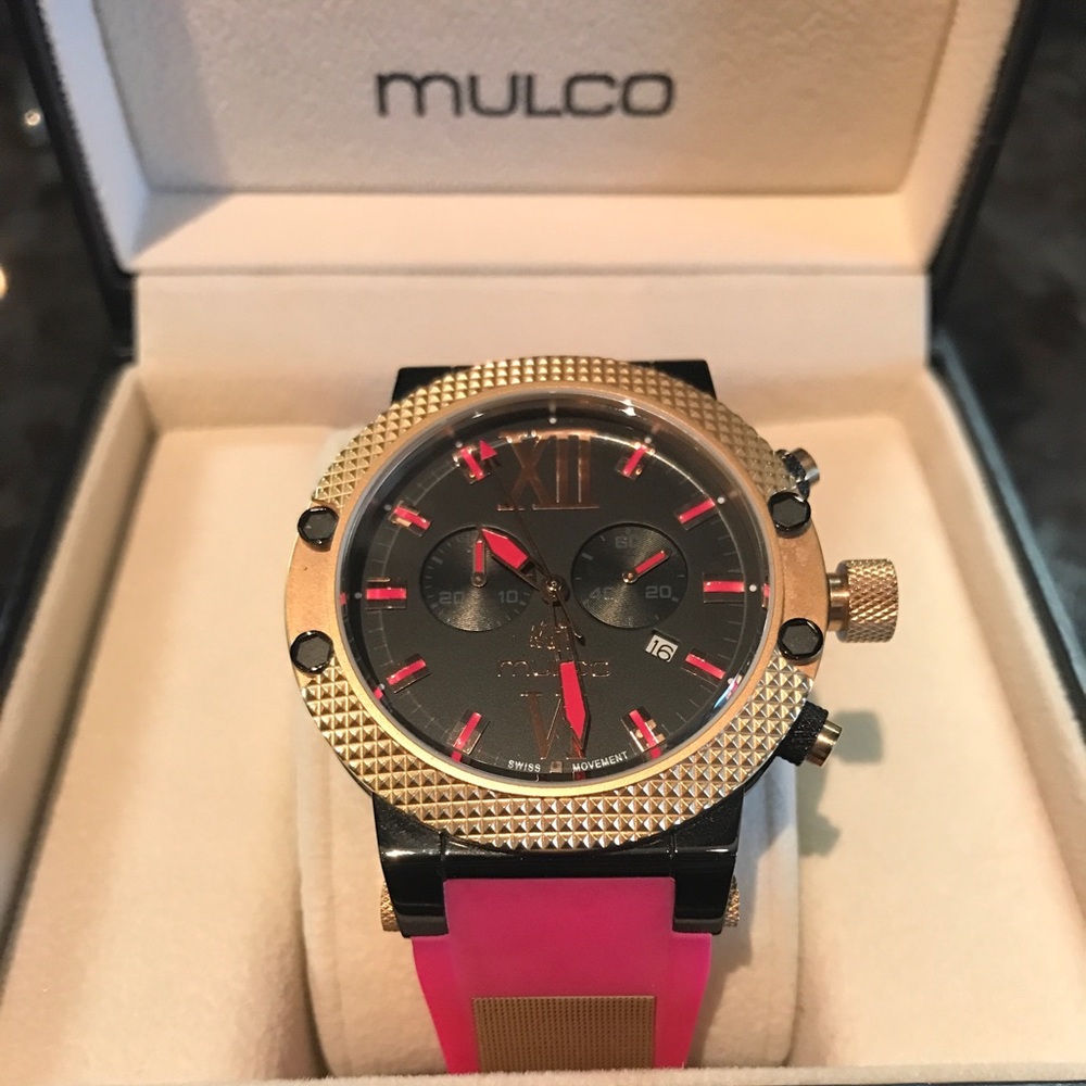 Mulco Pink & Rose gold watch