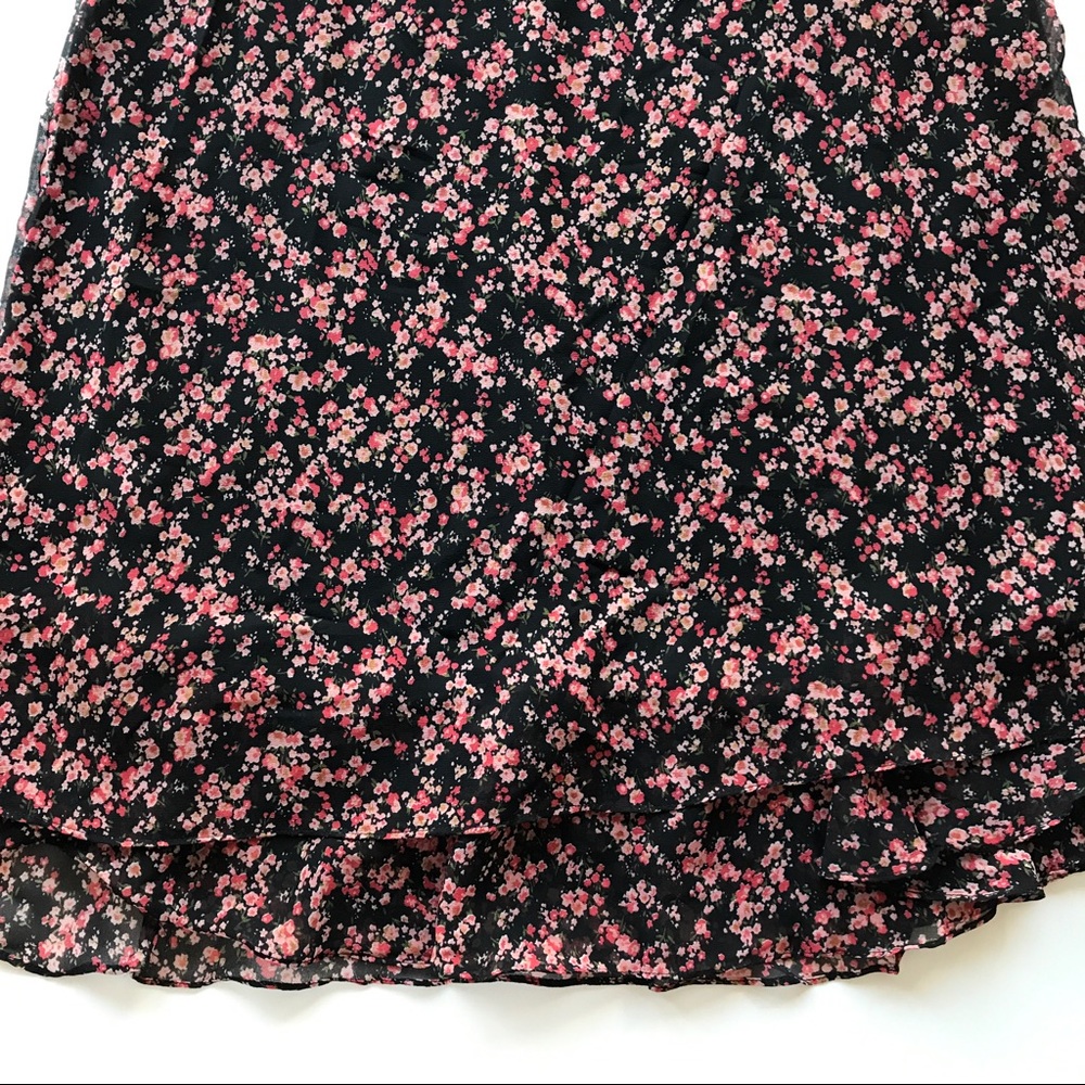 Floral Chiffon Boho Mini Dress - Picture 5 of 7