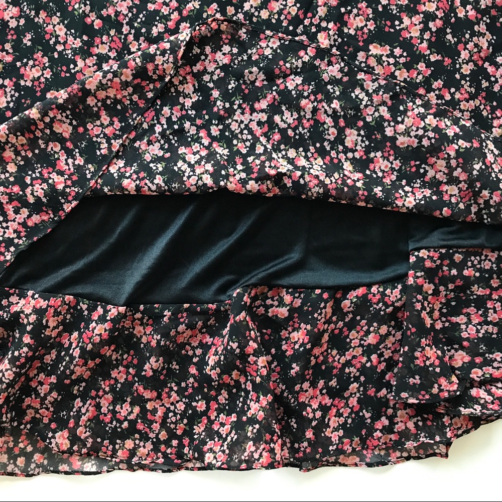 Floral Chiffon Boho Mini Dress - Picture 6 of 7