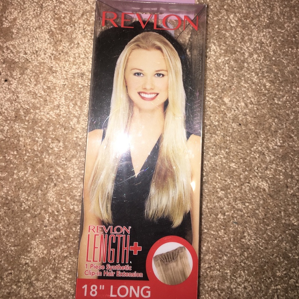 Synthetic clip-in hair extensions