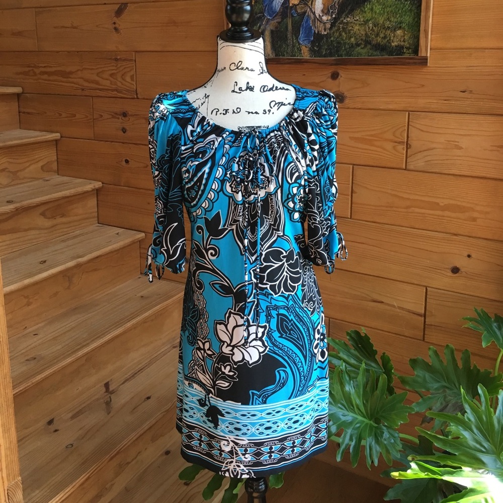 Great black and teal summer dress