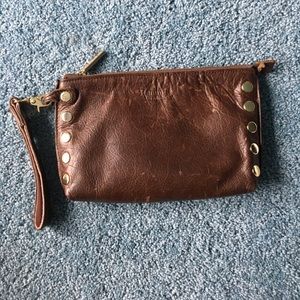 Hammit Brand Leather Clutch