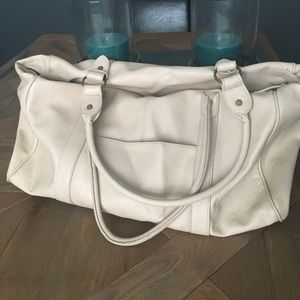 Cream Duffle Bag