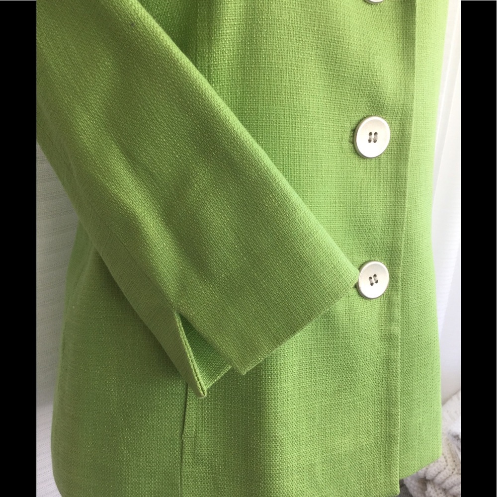 Vibrant lime green blazer - Picture 4 of 8