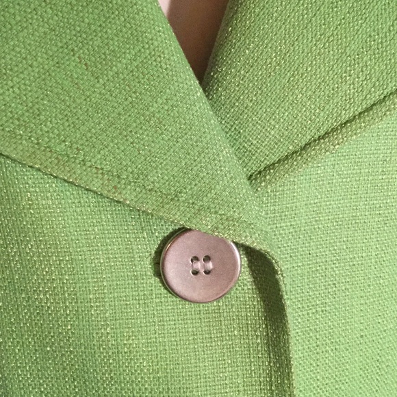 Vibrant lime green blazer - Picture 3 of 8