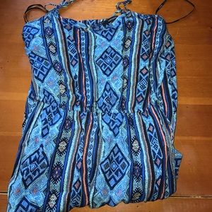 Blue boho forever 21 maxi dress!