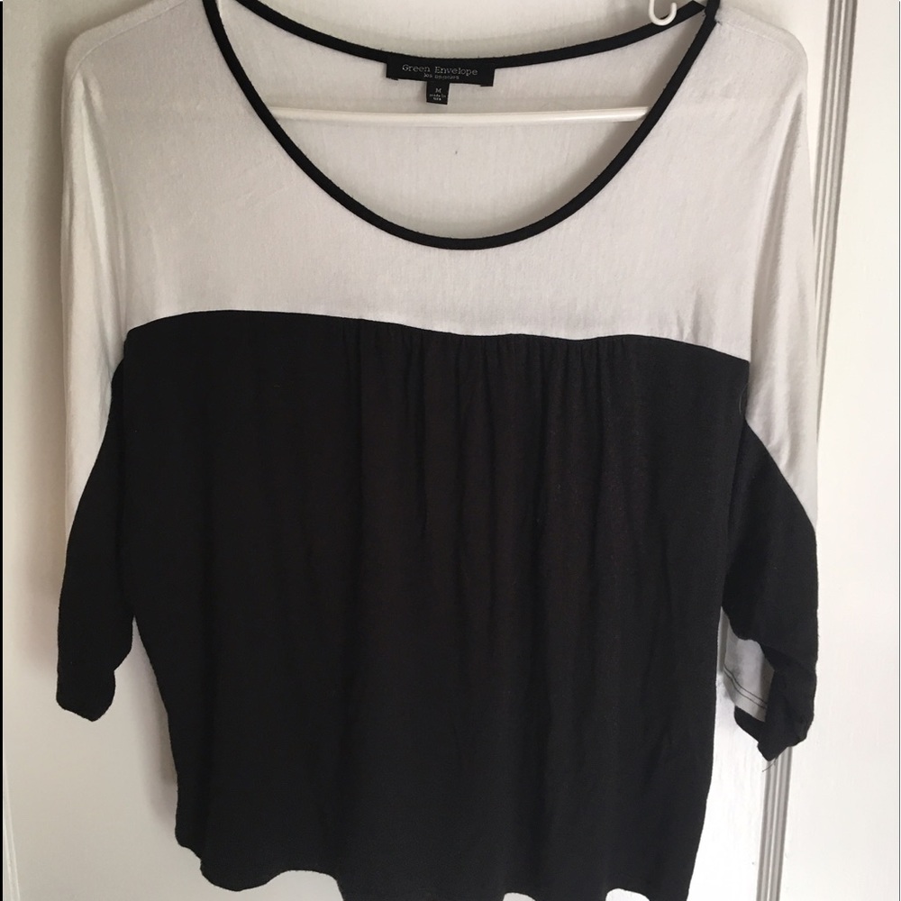 🆑Black & White Quarter Sleeve