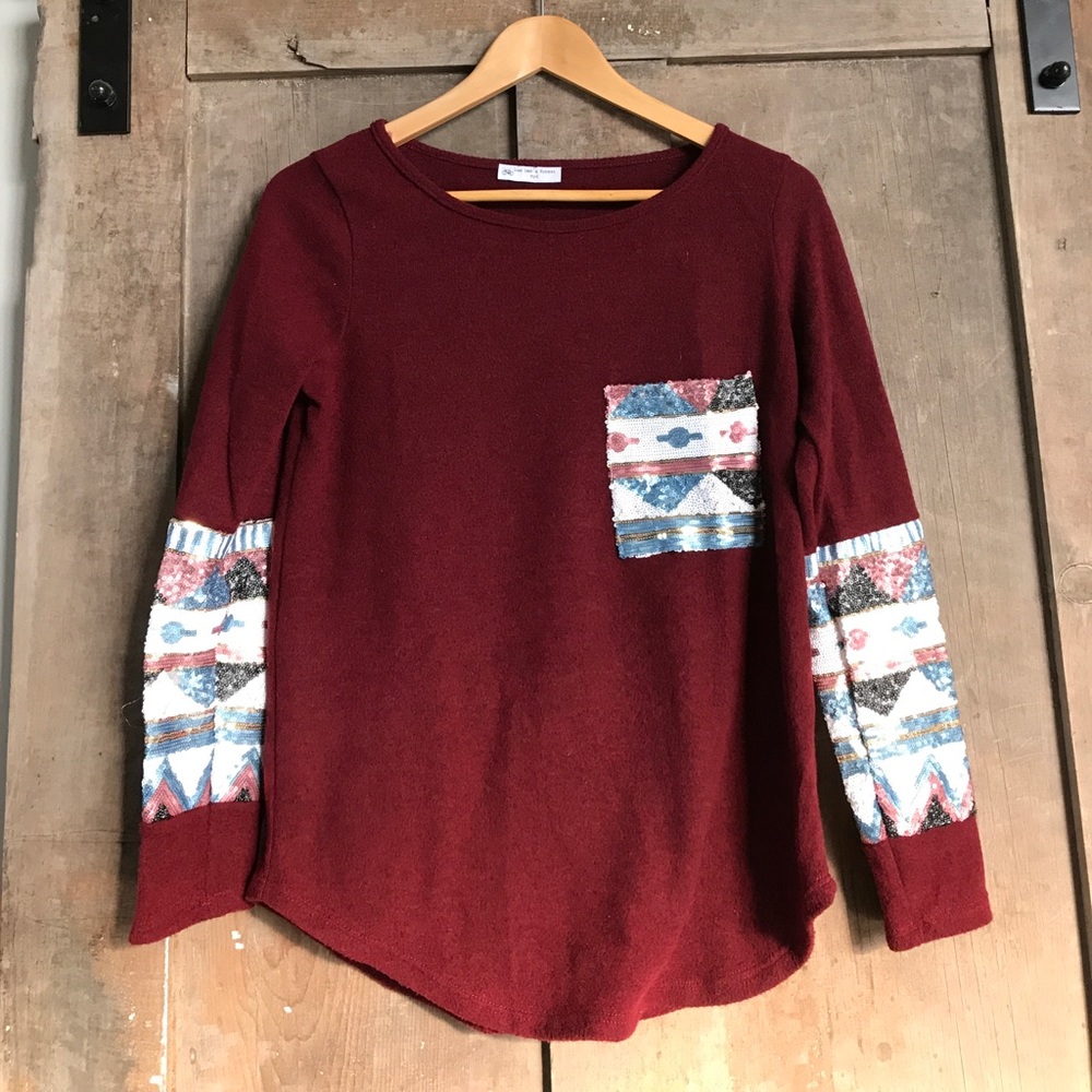 NWOT Lee lee's forest warm top