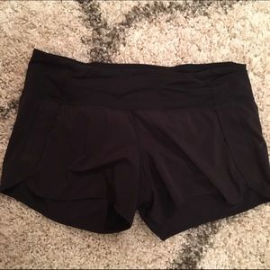 Lululemon black speed shorts. Size 10.