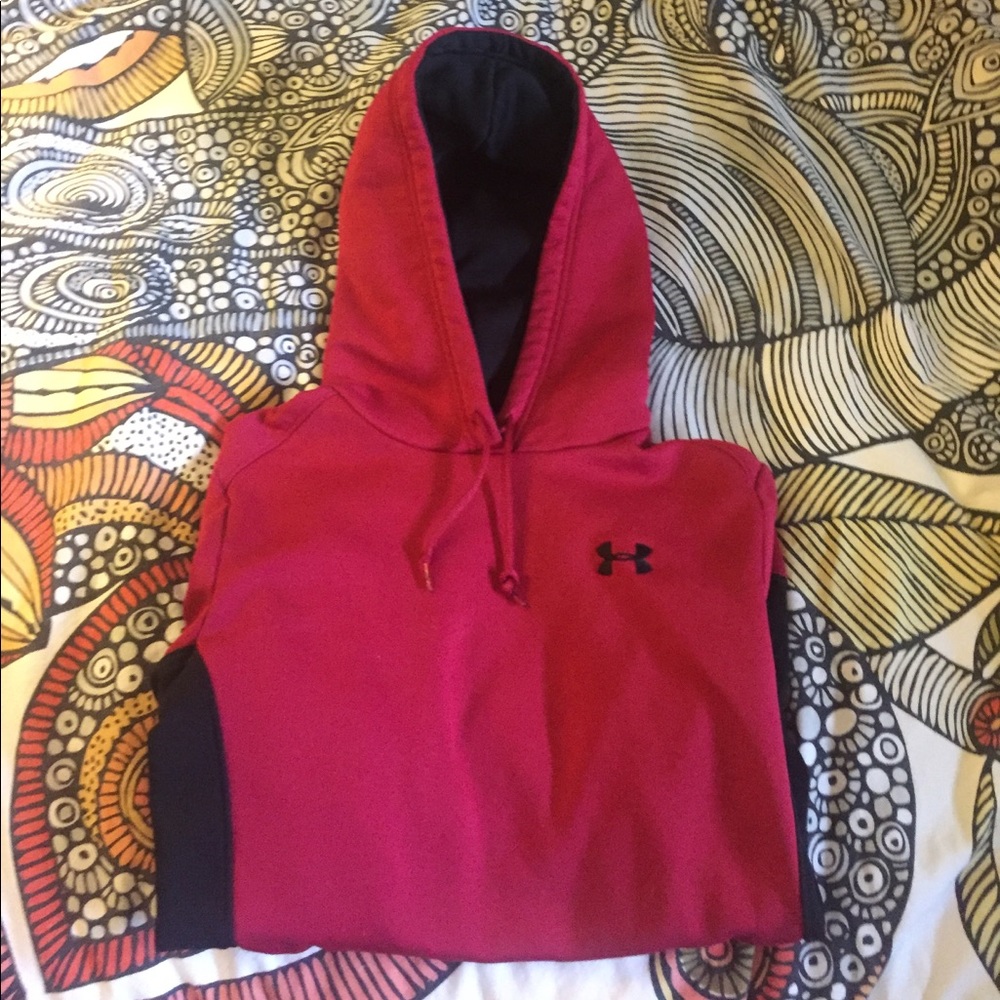 Red Under Armour Hoody