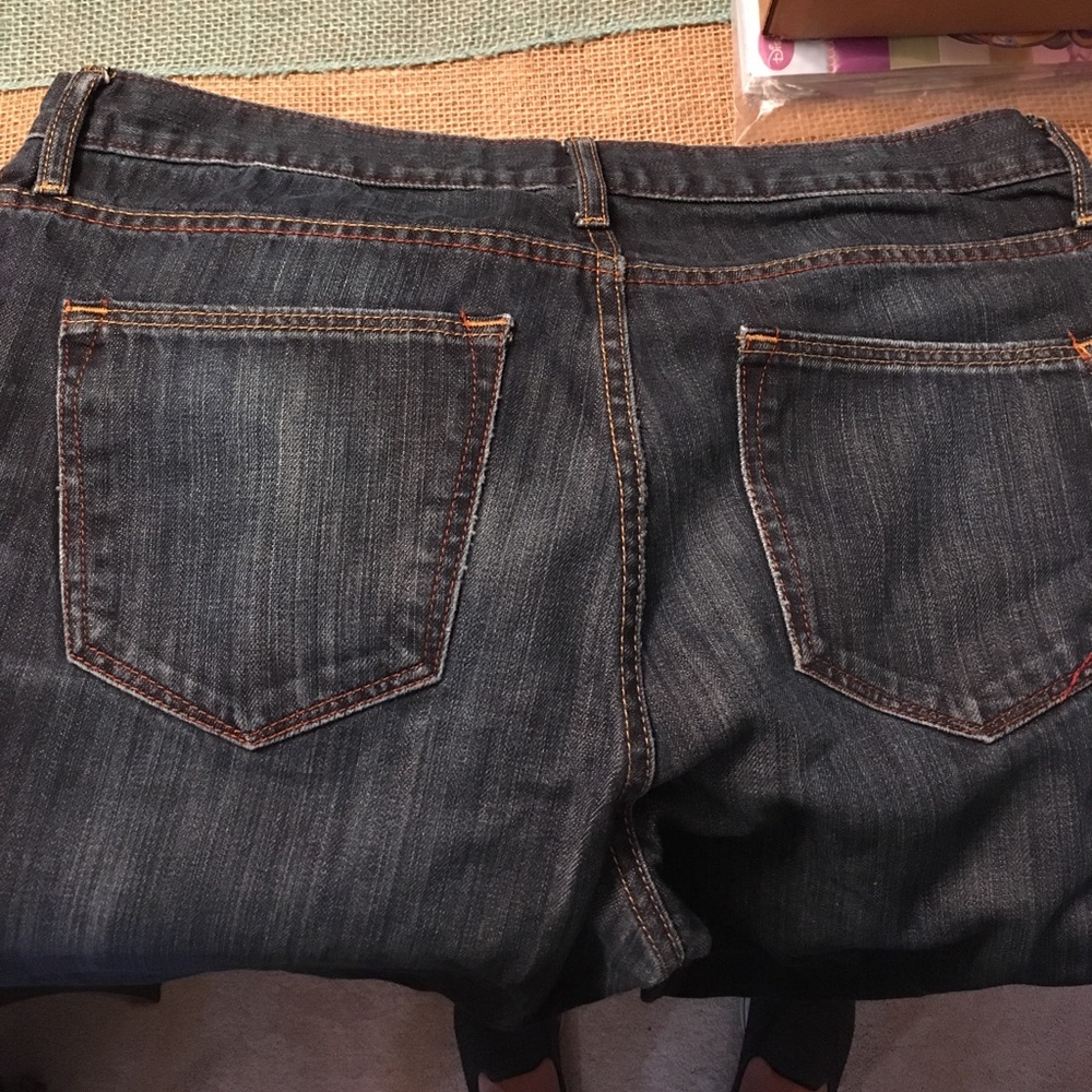 Banana Republic straight cut dark wash jeans