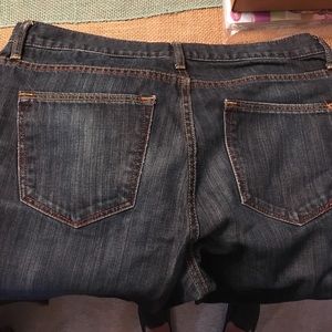 Banana Republic straight cut dark wash jeans
