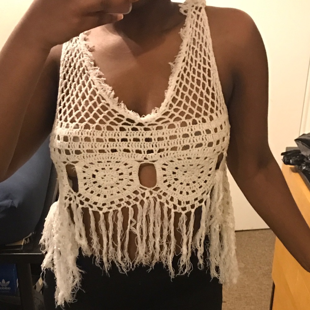 Knitted top high low style