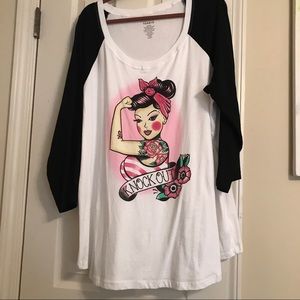 Plus size breast cancer shirt