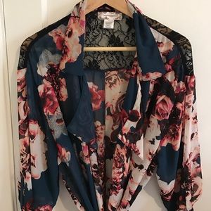 Rose Patterned Robe | Band of Gypsies