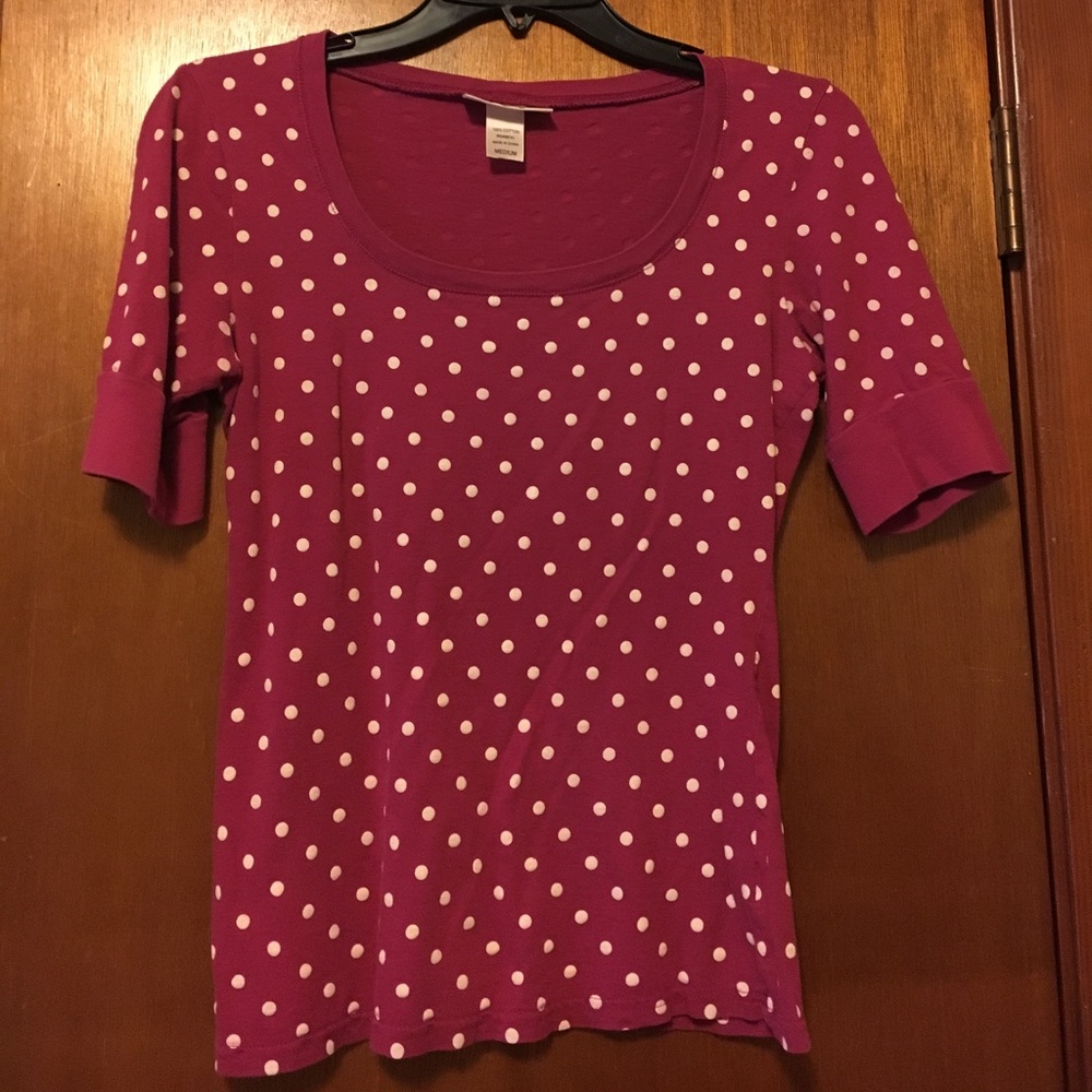 Pinkish polka dot top!