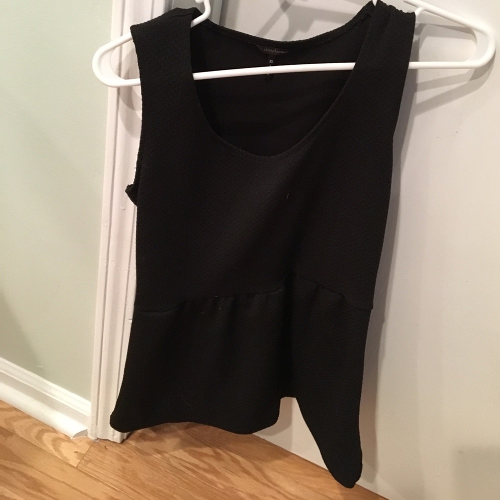 Peplum black top