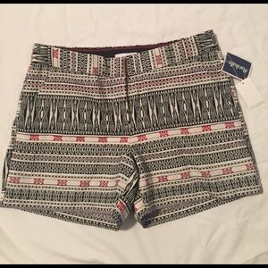 Francesca's Collection Boho Embroidered Shorts NWT