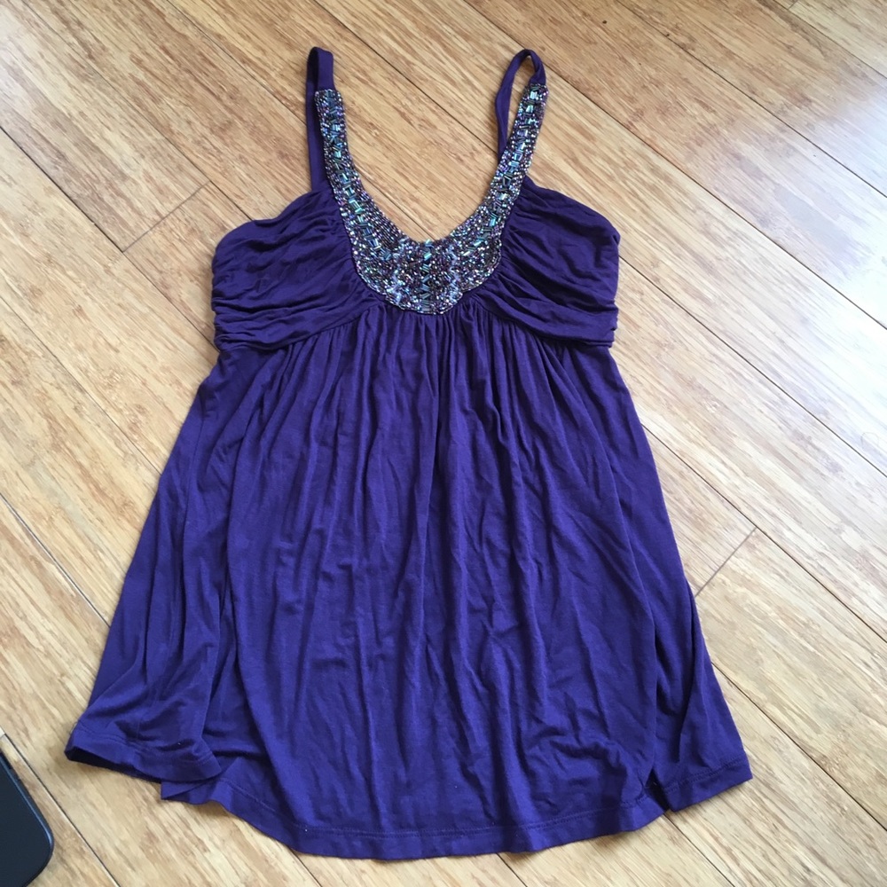 Purple tank with sequence