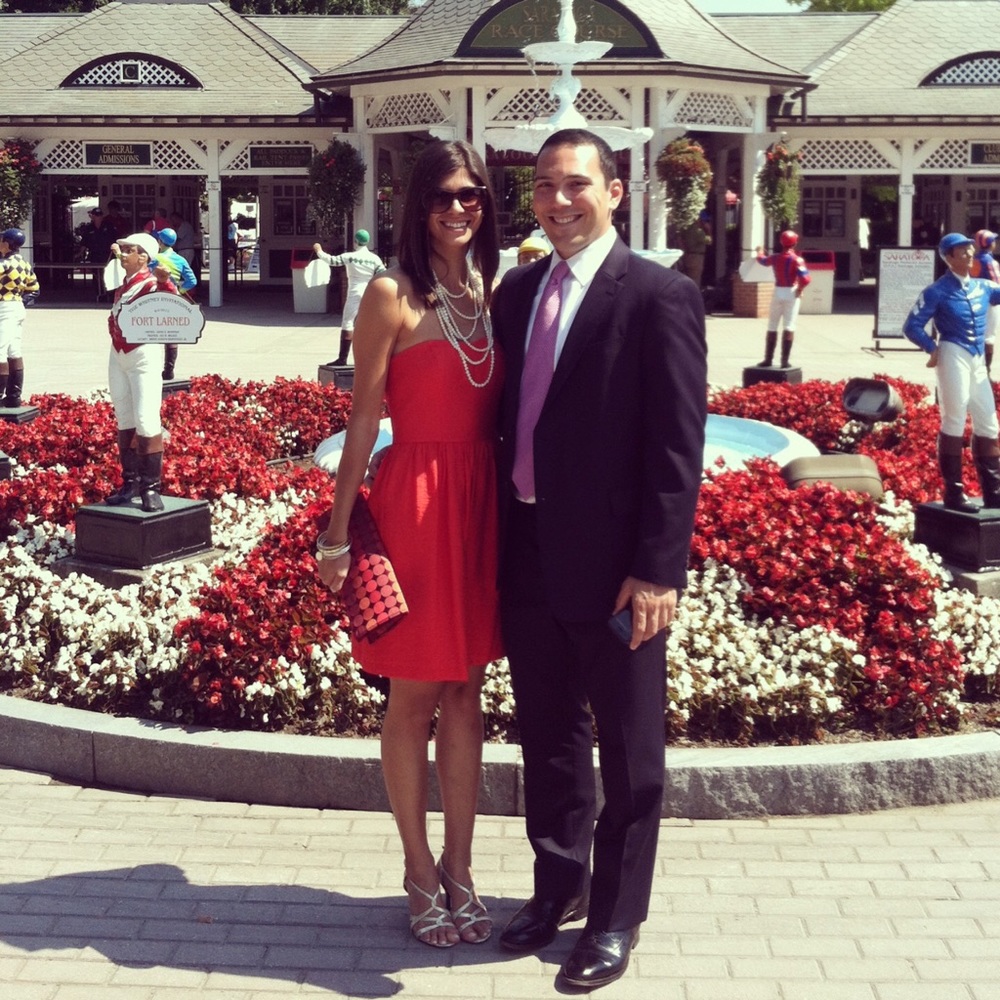 Loft red strapless dress