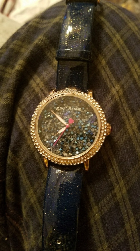 Crystal betsey Johnson watch