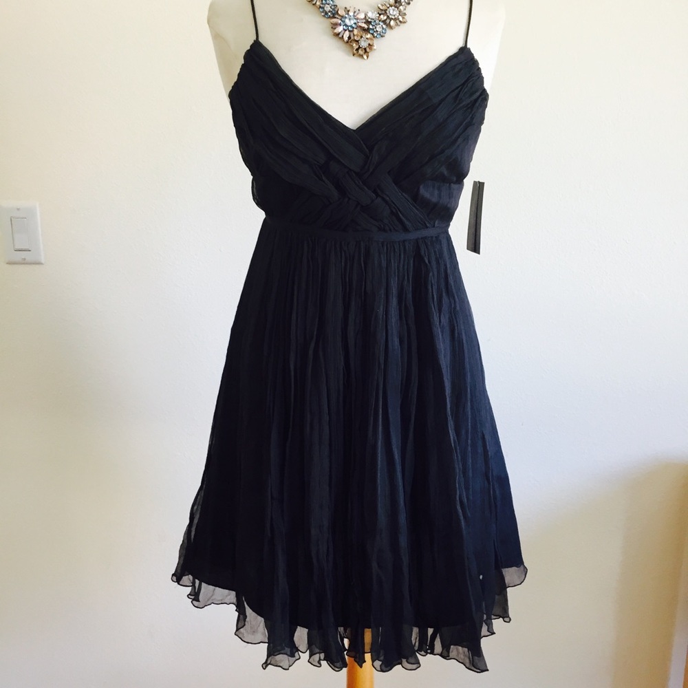Zara | Silk Little Black Dress