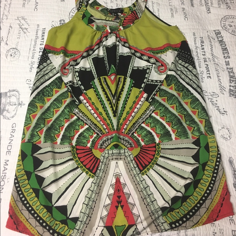 Glam  brand kaleidoscope print dress