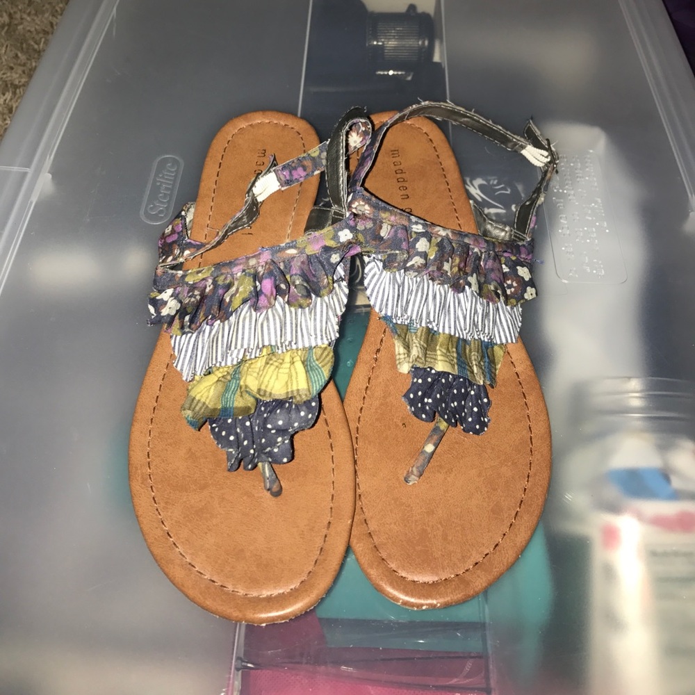 Madden Girl Ruffle Sandals