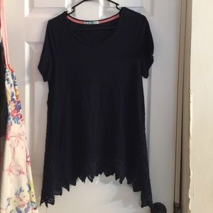 Navy blue top