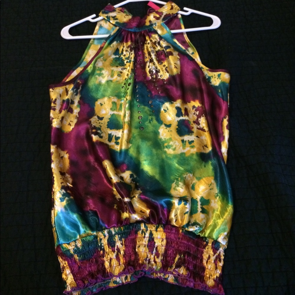 Tye-dye dressy halter