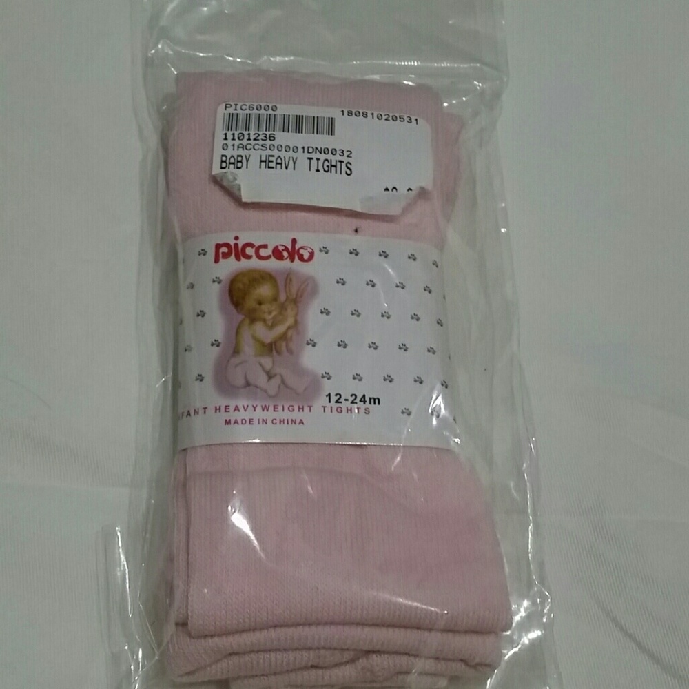 12-24 Mos. Pink Heavyweight Tights